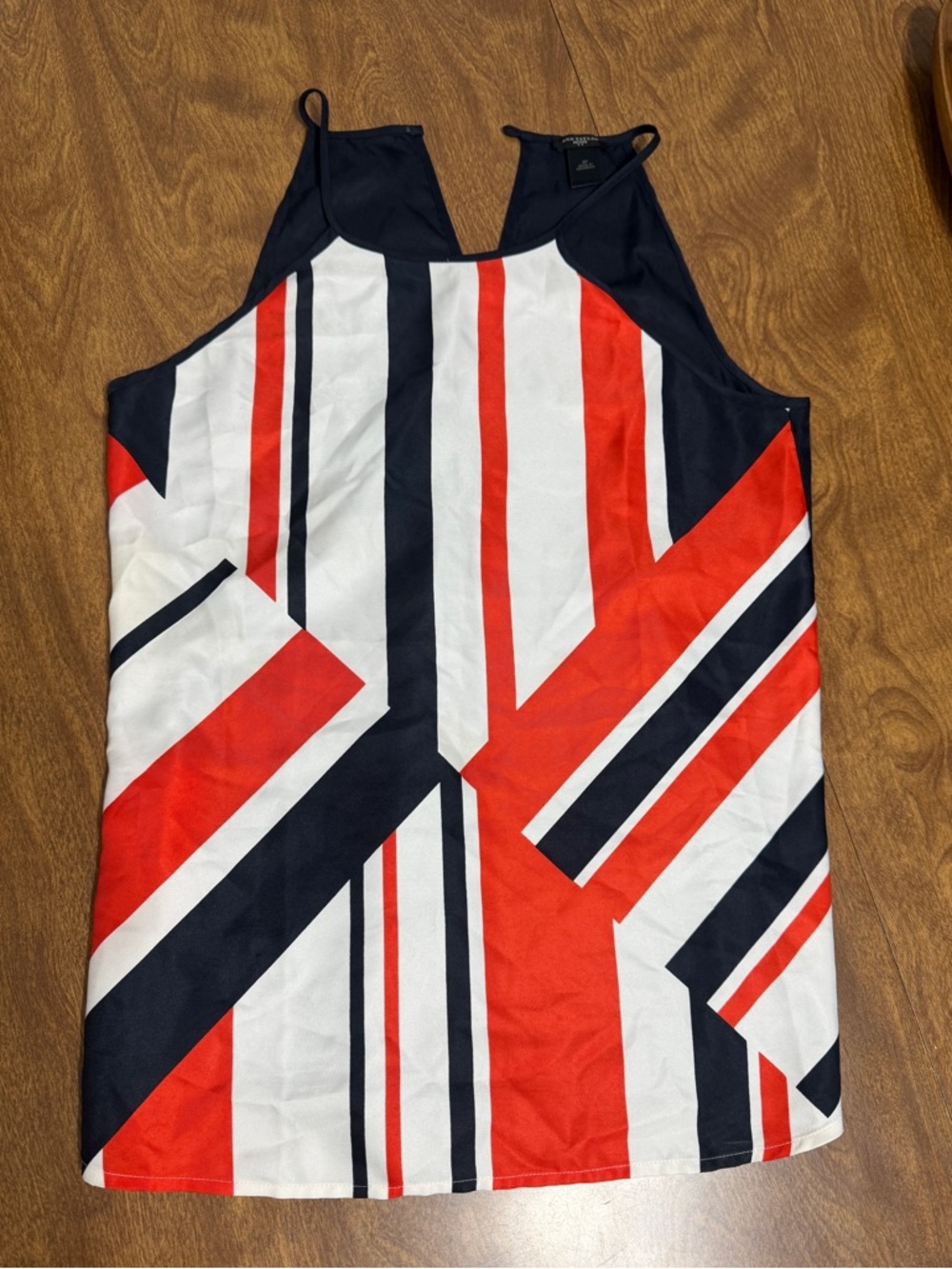 Ann Taylor Striped Halter Tank